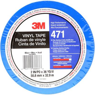 3M 471BL50IW PVC tape Blue (L x W) 33 m x 50 mm 1 pc(s)