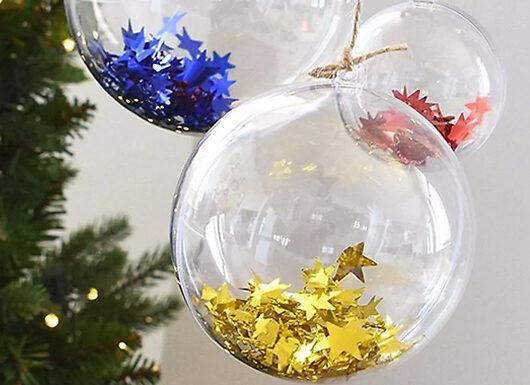 5 or 10-Pack DIY Christmas Party Baubles - 2 Sizes