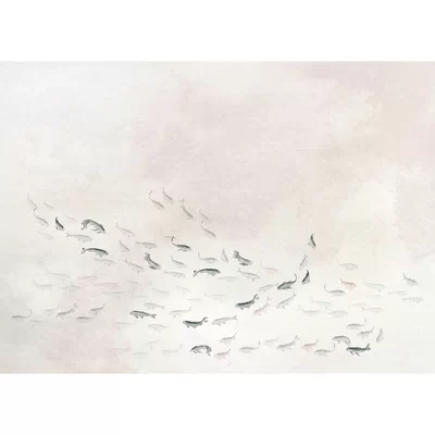 Coordonne Mural Koi Linen Mural A00326L