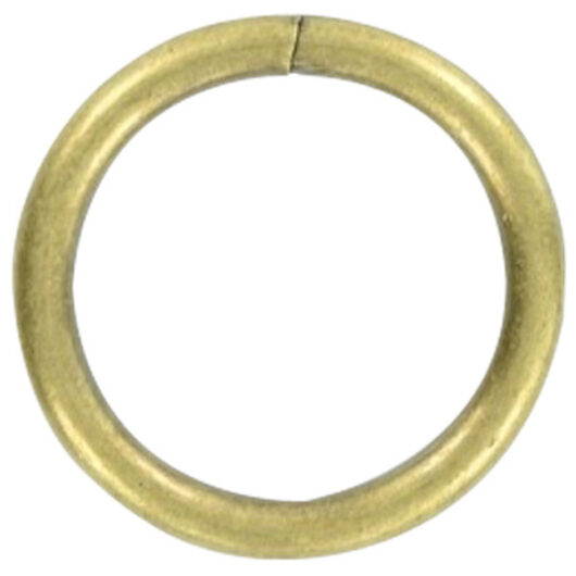 Curtain Rings, Antique Brass Metal (Internal Diameter 16mm) (6 Pack)