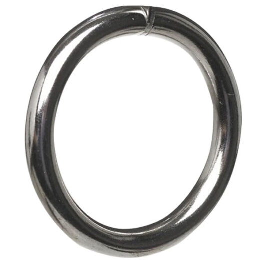 Curtain Rings, Polished Chrome Metal (Internal Diameter 25mm) (6 Pack)