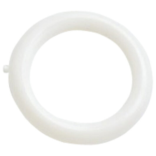 Curtain Rings, White Plastic (Internal Diameter 14mm) (25 Pack)