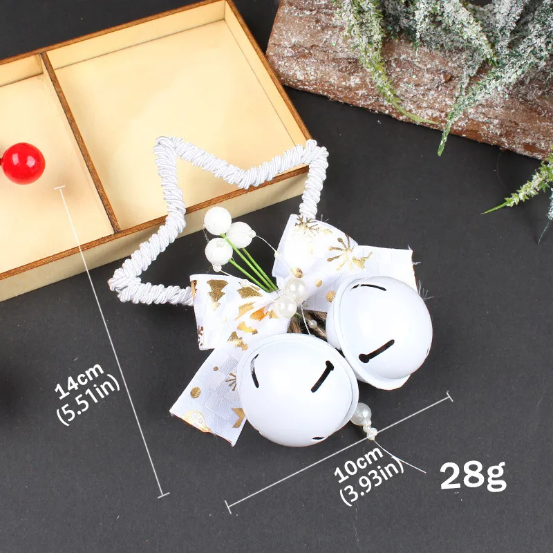 DIY Christmas Tree Decoration with Five-Pointed Star Bell Accessories