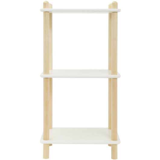 Diy Display Shelves Birch and mdf Shelf Unit Bookshelf 3 Tier,W40xD30xH81cm - Furniture Hmd