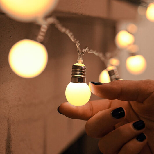 Festive Lights - 1.5m Battery Power Mini Festoon Frosted Fairy Lights Warm White Indoor Home Décor Bedroom - White
