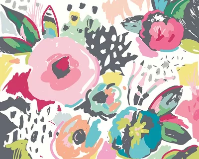 Origin Murals Mural Abstract Floral Large MUR251L