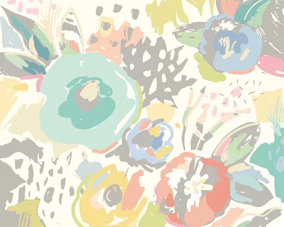 Origin Murals Mural Abstract Floral Large MUR254L