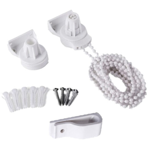 Roller Blind Clutch Kit with Fixings, White - 25mm Diameter