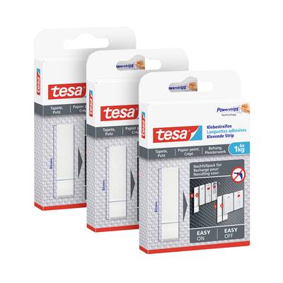 tesa 77771 Adhesive strips White Content: 18 pc(s)