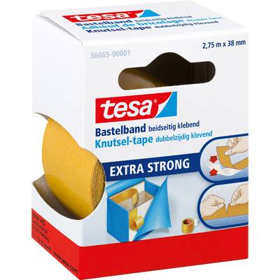 tesa EXTRA STRONG 56665-00001-01 Double sided adhesive tape tesa® Bastelband Transparent (L x W) 2.75 m x 38 mm 1 pc(s)