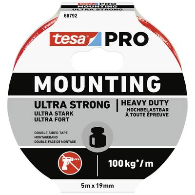 tesa Mounting PRO Ultra Strong 66792-00001-00 Industrial tape White (L x W) 5 m x 19 mm 1 pc(s)