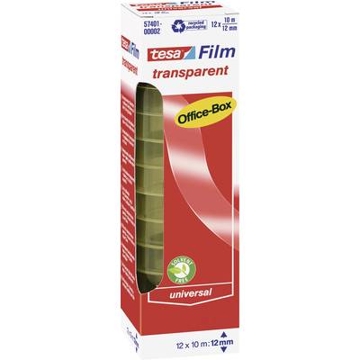 tesa OFFICE-BOX 57401-00002-03 Tesa film Transparent (L x W) 10 m x 12 mm 12 pc(s)