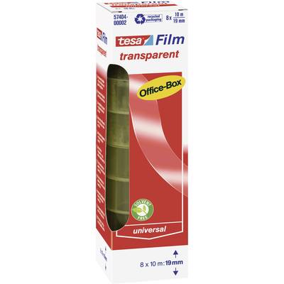 tesa OFFICE-BOX 57404-00002-04 Tesa film Transparent (L x W) 10 m x 19 mm 8 pc(s)