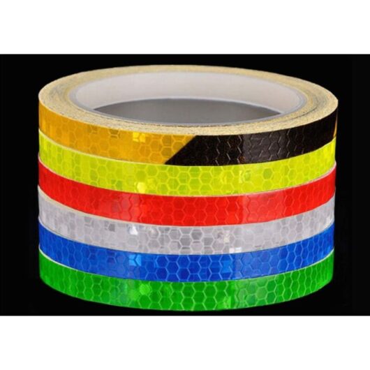 Csparkv - 6Pcs)8m Reflective Tape Waterproof Self-Adhesive Reflective Stickers for Cars Bicycles Motorcycles diy Decoration