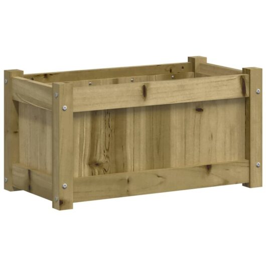 Garden Planter 60x31x31 cm Impregnated Wood Pine Vidaxl