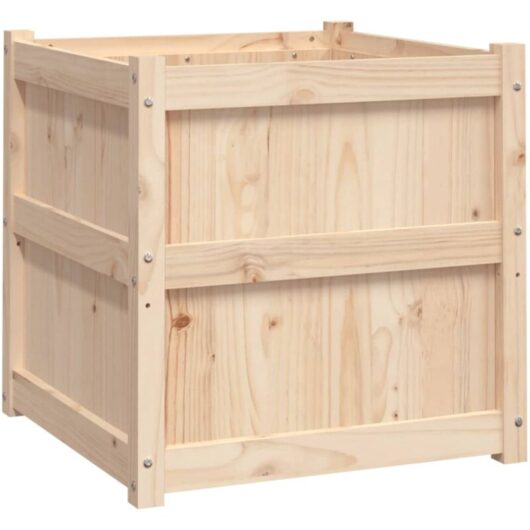 Garden Planter 60x60x60 cm Solid Wood Pine Vidaxl