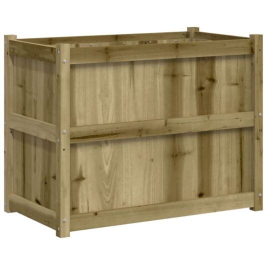 Garden Planter 90x50x70 cm Impregnated Wood Pine Vidaxl