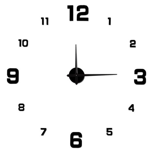 Linghhang - Mute diy wall clock three-dimensional wall sticker clock 80-130mm freely adjustable