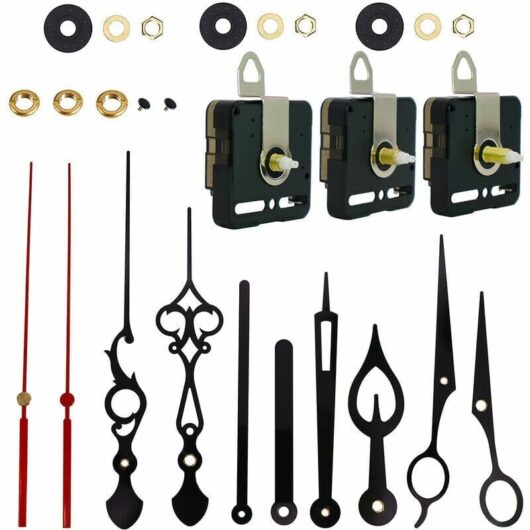 Quartz Clock Movement, Battery Powered Clock Mechanisms, Wall Clock Mechanism Motor Replacement Parts diy Repair Parts, Shaft Clock Mechanism