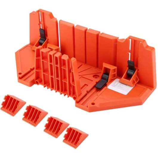 Readcly - Miter Box, Precise Cutting Box, 0° 22.5° 45° 90° Multi-Angle Cutting Miter Pliers Miter Jig, Plastic Cutter Tool for diy Woodworking