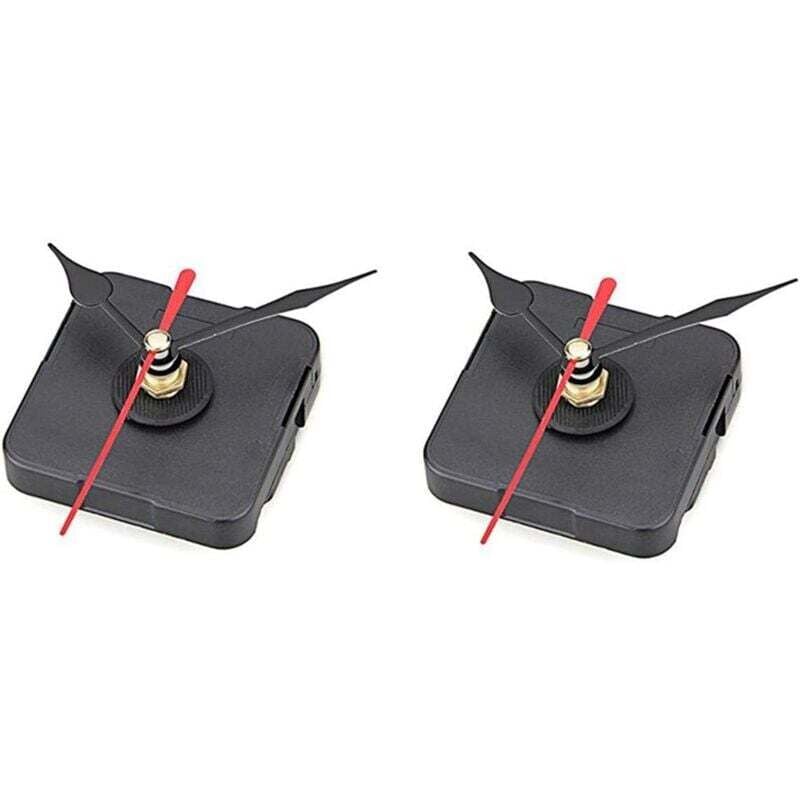 2pcs Quartz Clock Mechanism Movement Hands Black Red DIY MUMU