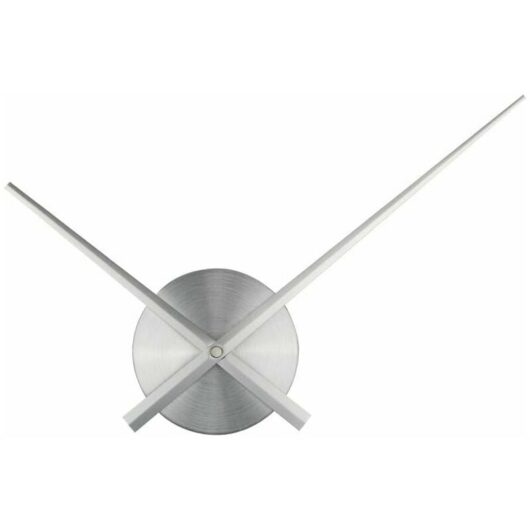 3D Clock Hands - diy - Large 3D Wall Clock Hands - Home Art Decor. Quartz clock. Accessories (silver)