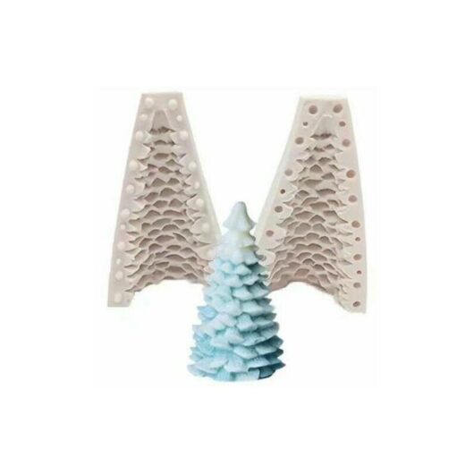 Arbre de Noël 3D Silicone Bougie Moule Savon Argile Gypse Faire Moule diy Gâteau Moule