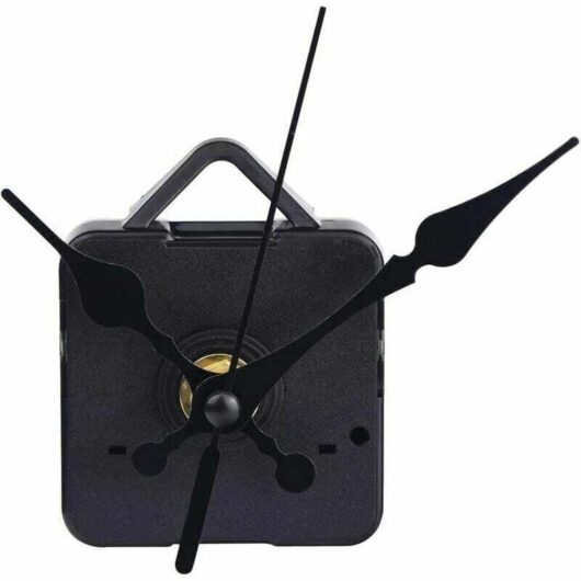 Clock Mechanism - Quartz Pendulum Movement for Clock Repair - DIY Mechanical Parts - Black Color. MUMU