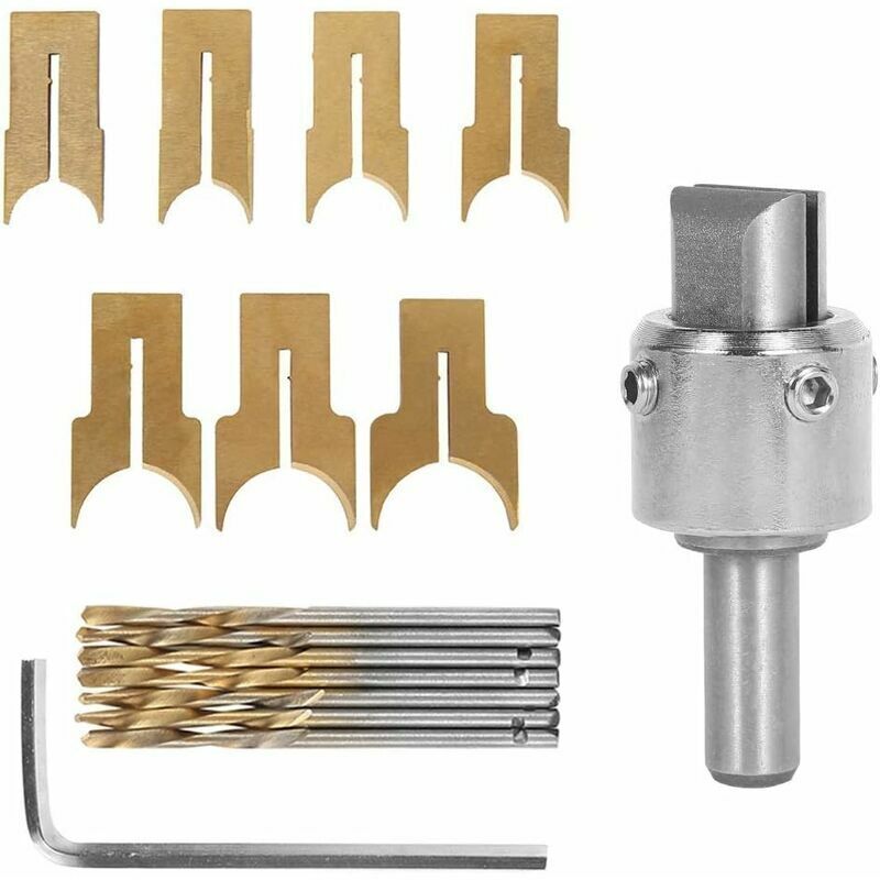 Gotrays - 16PCS Wood Bead Drill Bits Metal Ball Cutter Carpentry Tools Wood Bead Making Woodworking Tool Set