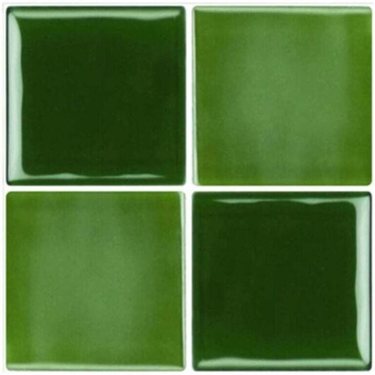 Gotrays - 20pcs pvc Tile Stickers Self-adhesive Waterproof Decorative Wall Sticker Floor Tiles Wall Decals for Kitchen Bathroom Home,Green 15X15cm