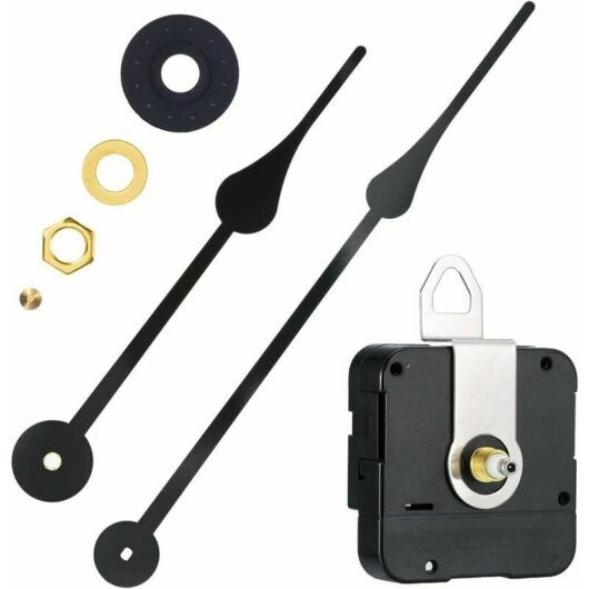 High Torque Clock Movement Replacement Mechanism with Clock Hands to Fit Dials up to 56 cm/ 22 Inches in Diameter