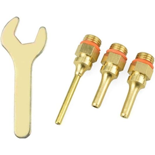 Hot Glue Gun Socket Set - 38mm - Copper Glue Gun Tip (3 Sizes) and Wrench Assortment for Home Repairs