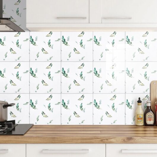 10pcs Self-Adhesive Floral Wallpapers