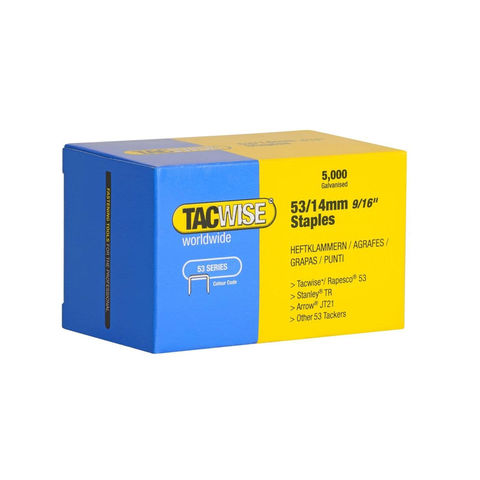 Tacwise Tacwise 0452 Type 53 / 14 mm Galvanised Staples, x 5000