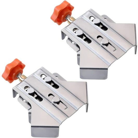 2-Piece Stainless Steel 90 Degree Angle Turnbuckle with Swing Pin and Single Handle for Woodworking, Engineering, Framing