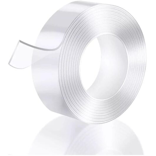3mm x 3cm x 3m Transparent Double-sided Nano Magic Tape, Washable, Waterproof, Made of Acrylic.