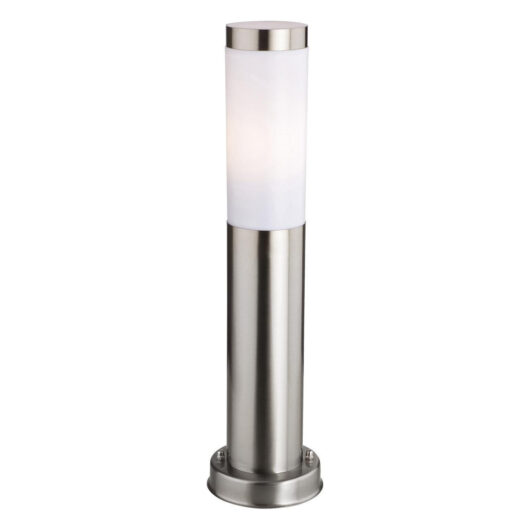 Firstlight Plaza Modern Style 455mm Post Light in Stainless Steel and Opal