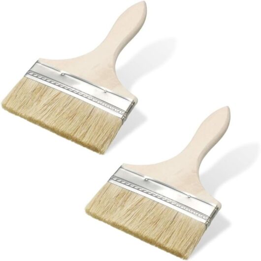 Ccykxa - 2 Pieces Silk Brush for Glazing or Varnishing, Spalter, Wood Painting Brushes, Stain Brush Size, Large Painting Brush, Paint Brushes, Flat