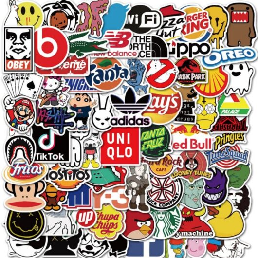 Csparkv - 101 Pcs Waterproof Doodle Stickers. Vinyl Stickers for Skateboard, Scrapbooking, Thermos, Laptop and Cars, for Kids and Adults