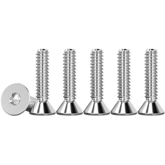 Csparkv - Pack of 50 M3 x 16mm Countersunk Head Screws With Hexagon Socket Stainless Steel A2 V2A Screws Standard din 7991 / iso 10642 Silver