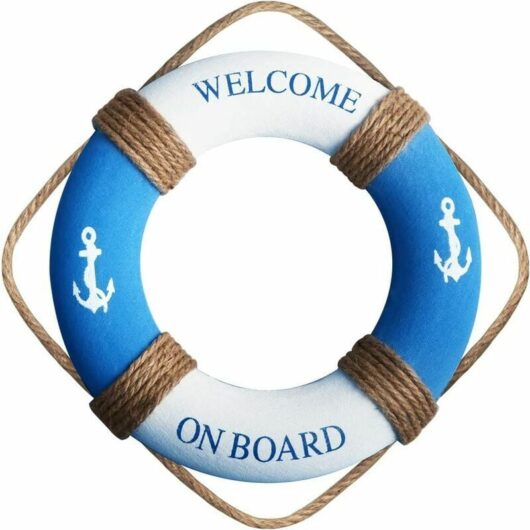 Dhklfa - Nautical lifebuoy decoration lifebuoy wall hanging decoration lifebuoy home wall door hanging beach theme home decoration crafts lifebuoy