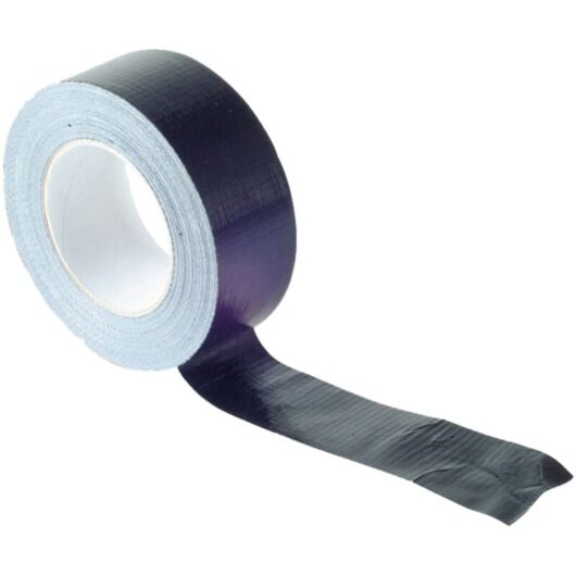 Faithfull - Black Gaffa Tape 50m Roll 50mm Width Heavy Duty Tape faitapegafbk