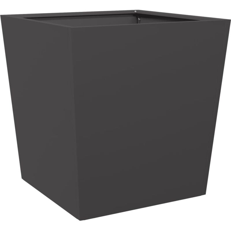 Garden Planter Black 50x50x50 cm Steel vidaXL