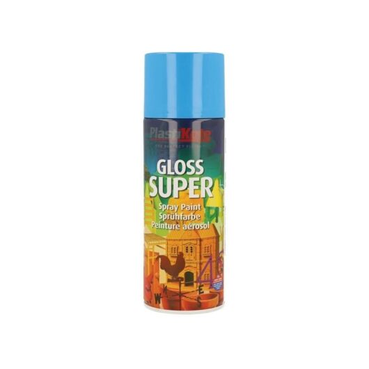 Plastikote - 440.0011136.076 Gloss Super Spray Light Blue 400ml PKT1136