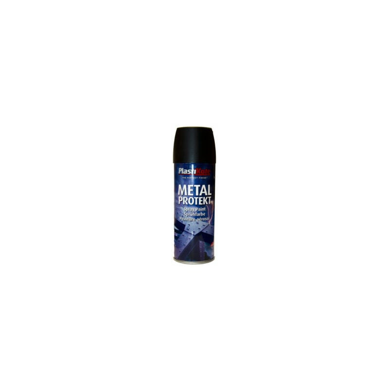 Plastikote - Metal Protekt Spray Matt Black 400ml
