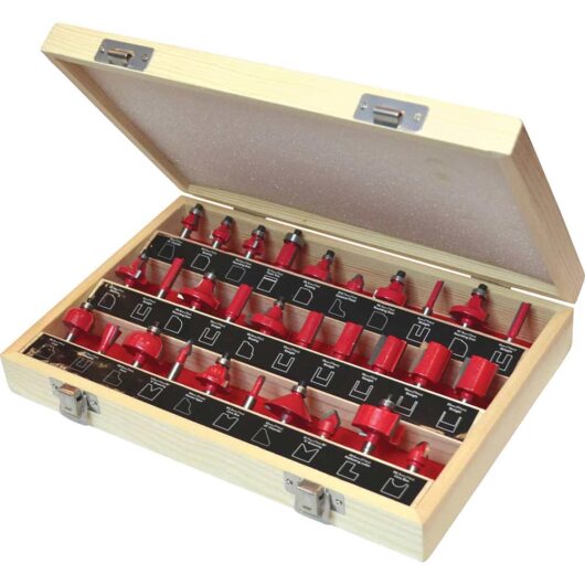 Faithfull 30 Piece 1/4" Router Bit Set