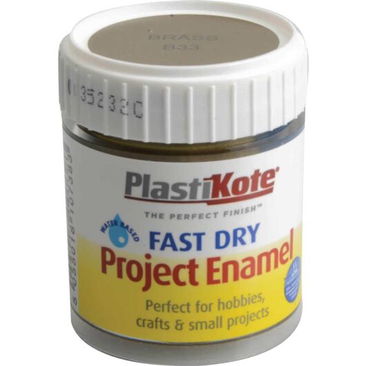 Plastikote Fast Dry Enamel Paint Brass 59ml