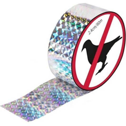 Reflective bird protection strips, reflective bird deterrent tape, bird deterrent tape, bird deterrent tape rolls, bird and pigeon deterrent tape for