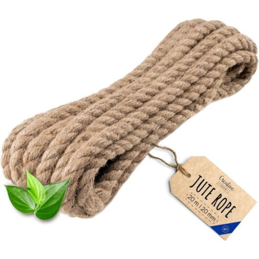 Strong and Durable Jute Rope 20 m x 20 mm