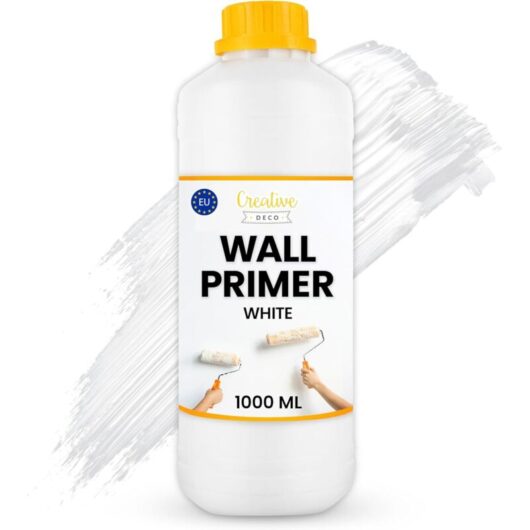 White Wall Primer 1L for Walls & Ceilings Quick Drying